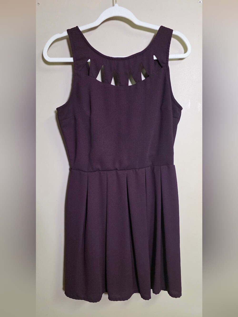 Empyre Sleeveless Caireann Skater Dress in Plum